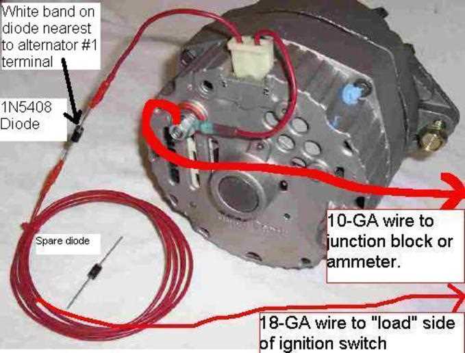 gm alternator wiring diagram 2 wire alternator