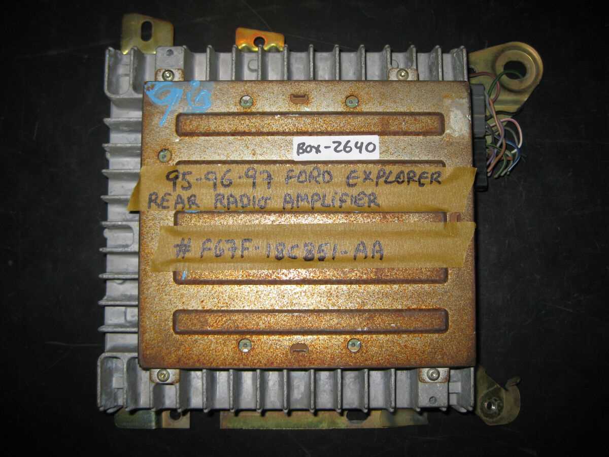 96 ford explorer radio wiring diagram