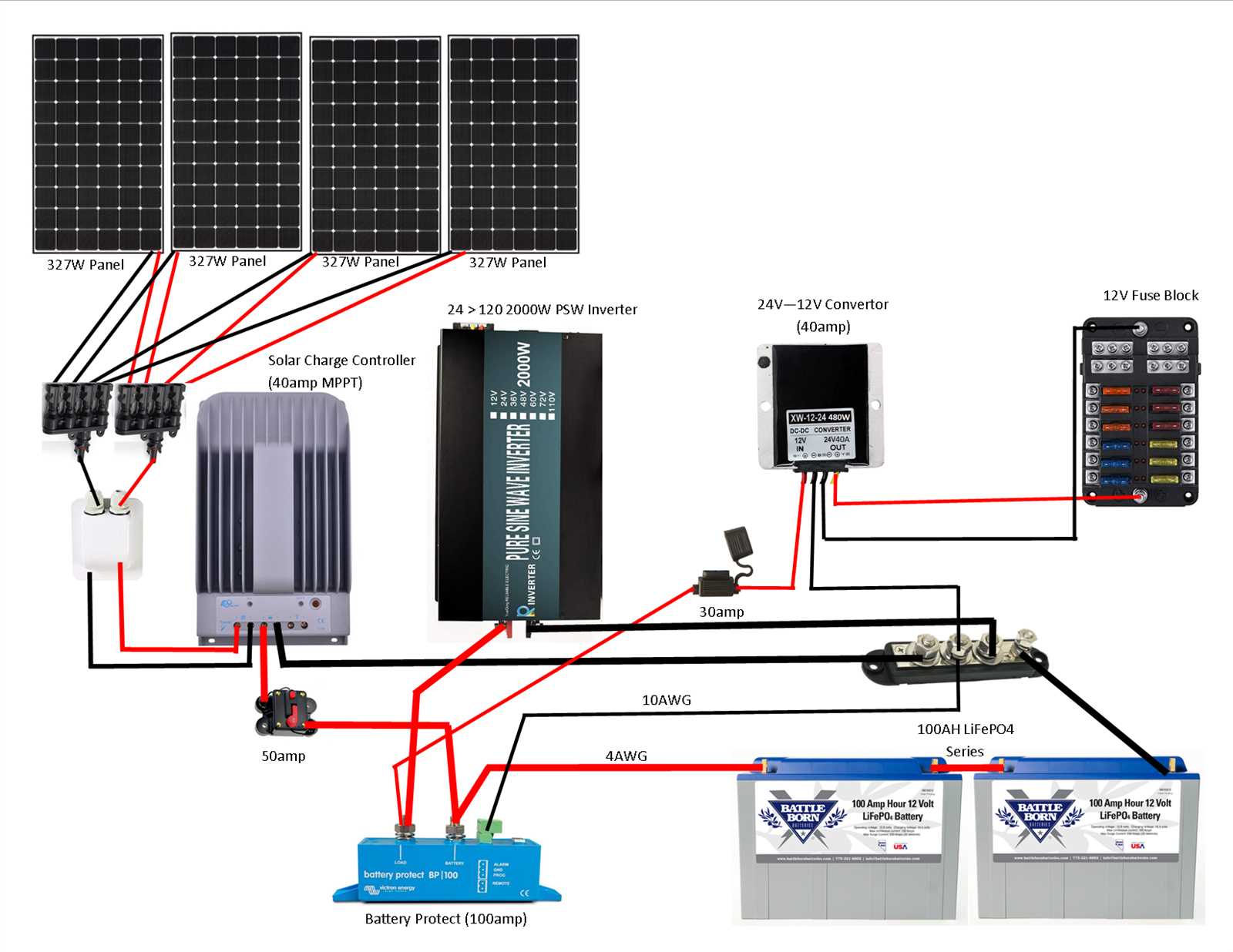 12v vs 24v battery wiring diagram