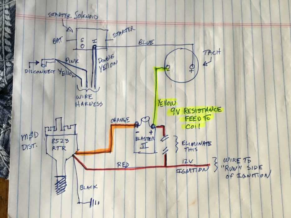 msd distributor wiring diagram