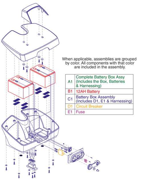 wiring diagram for mobility scooter