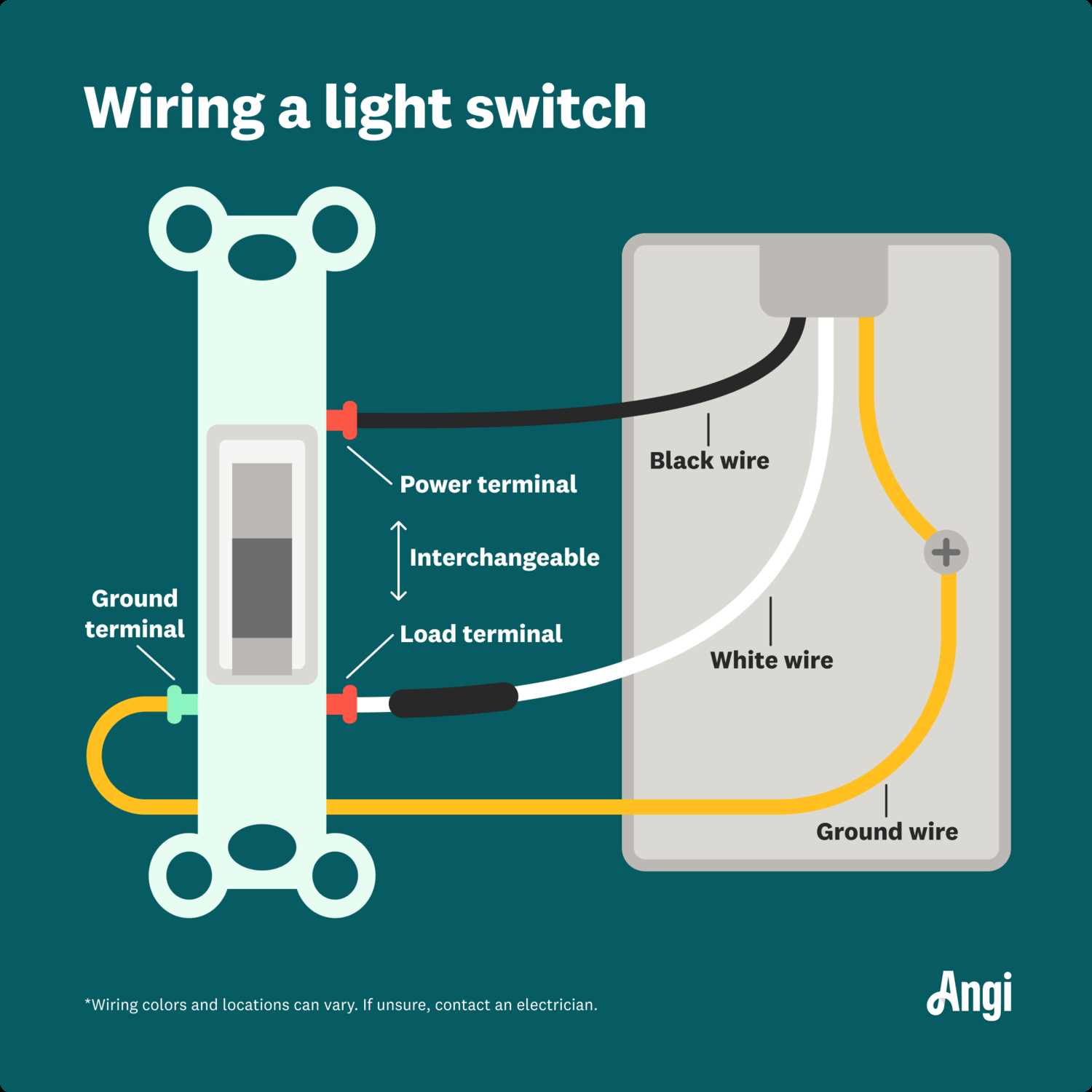 wiring a light switch diagram