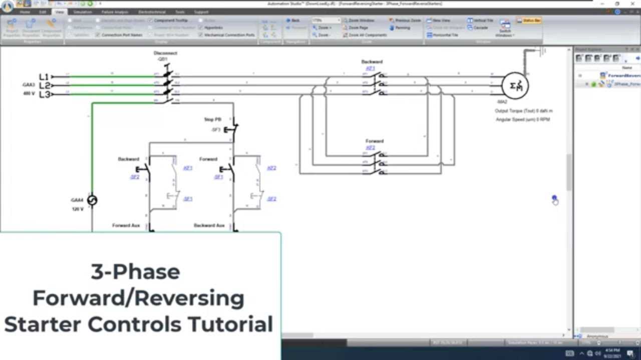 wiring a reversing switch for 480 b motor diagram