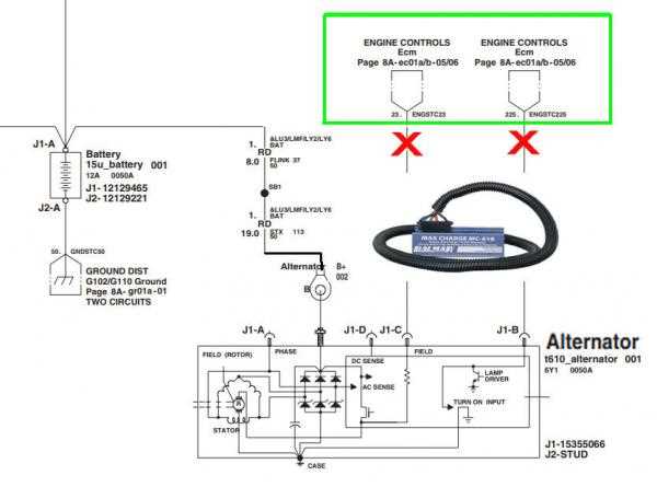 wiring diagram chevy alternator