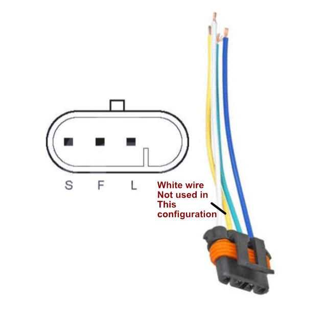 wiring diagram for a gm 3 wire alternator