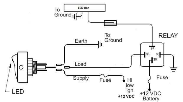 wiring diagram for a led light bar