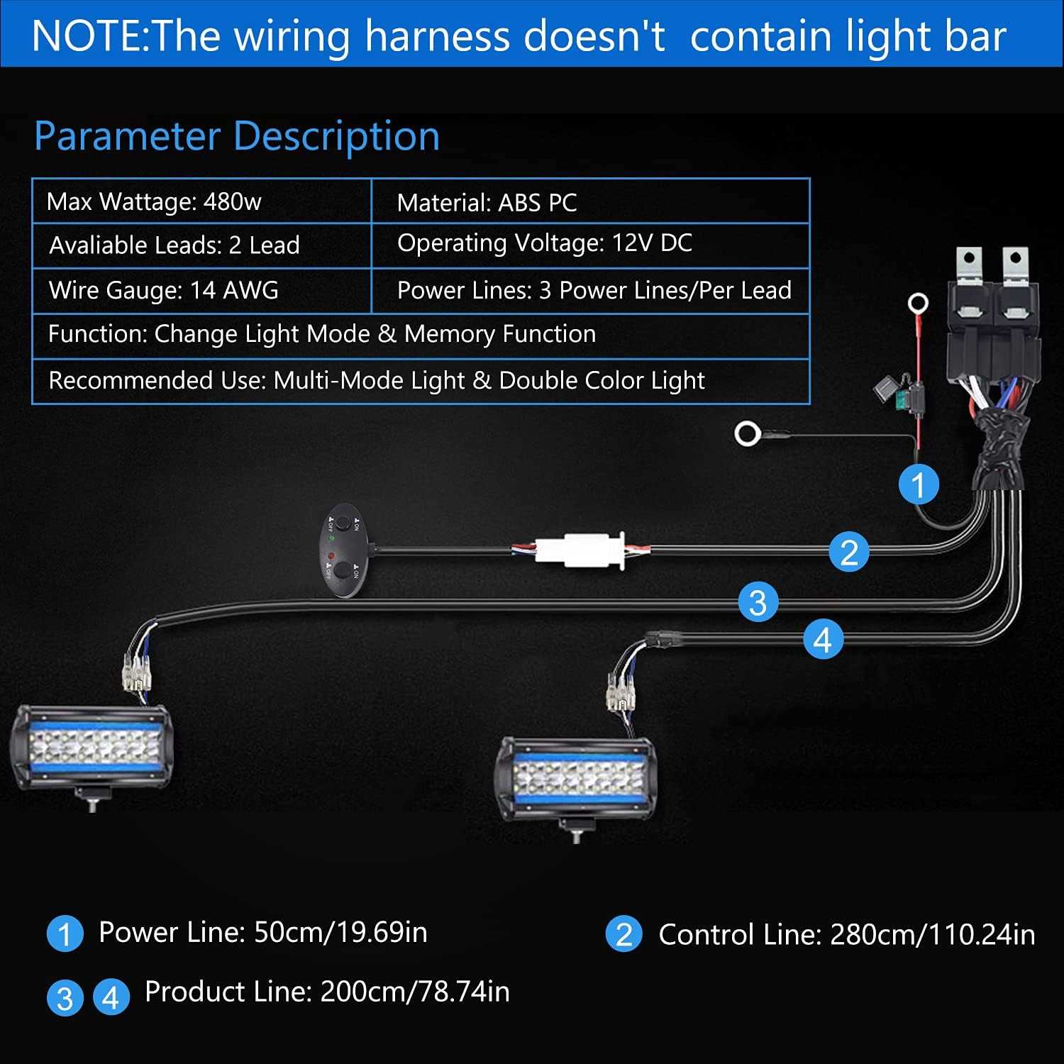 wiring diagram for a led light bar