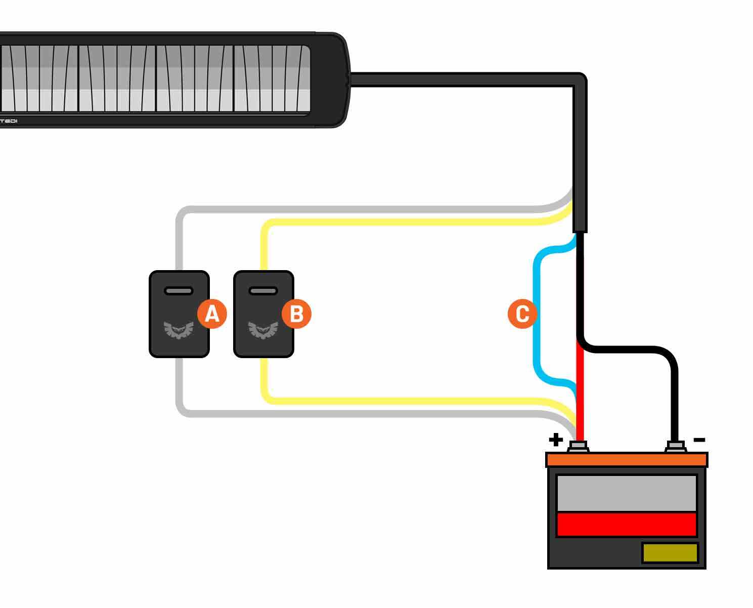 wiring diagram for a light bar