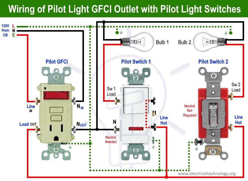 wiring diagram for a light switch