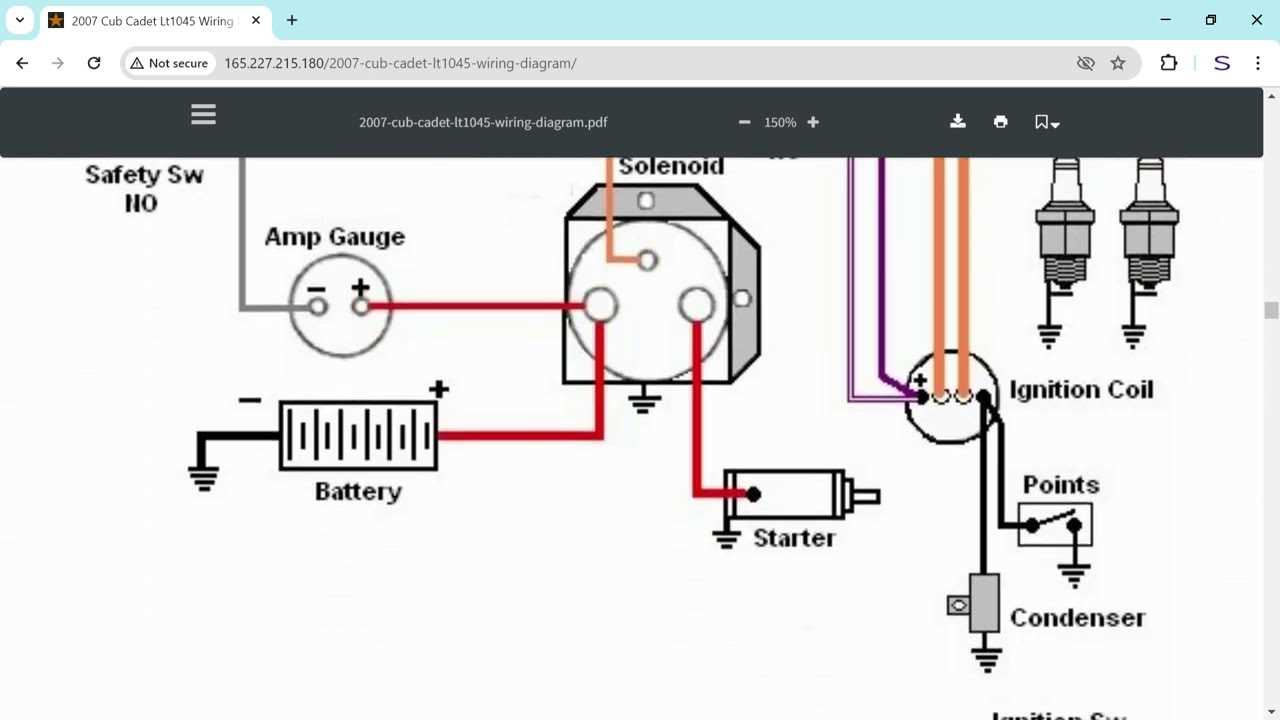 wiring diagram for cub cadet ltx 1050