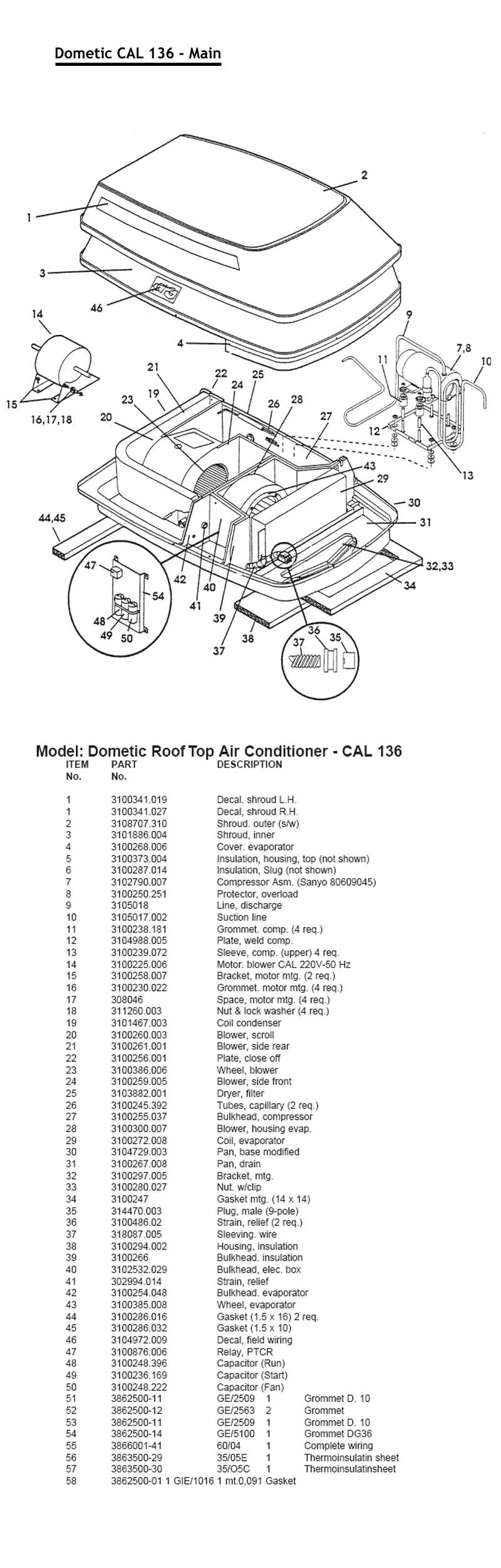 wiring diagram for dometic air conditioner