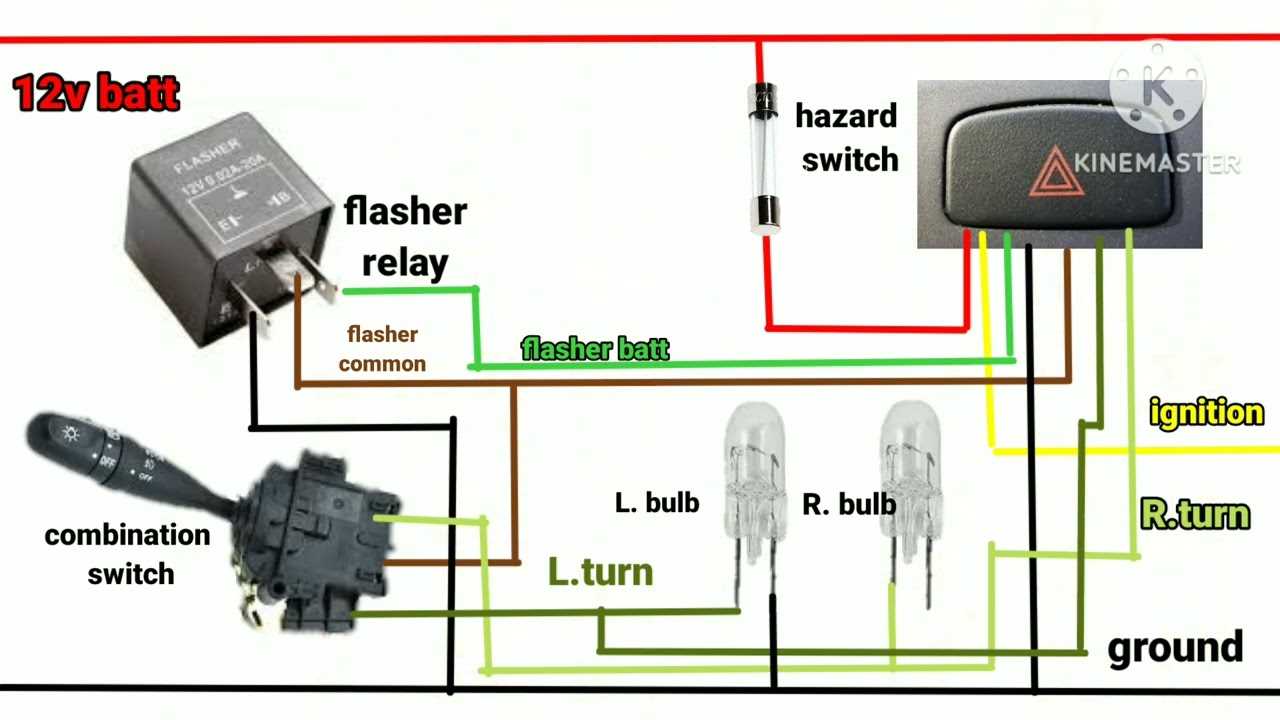 wiring diagram for flasher relay