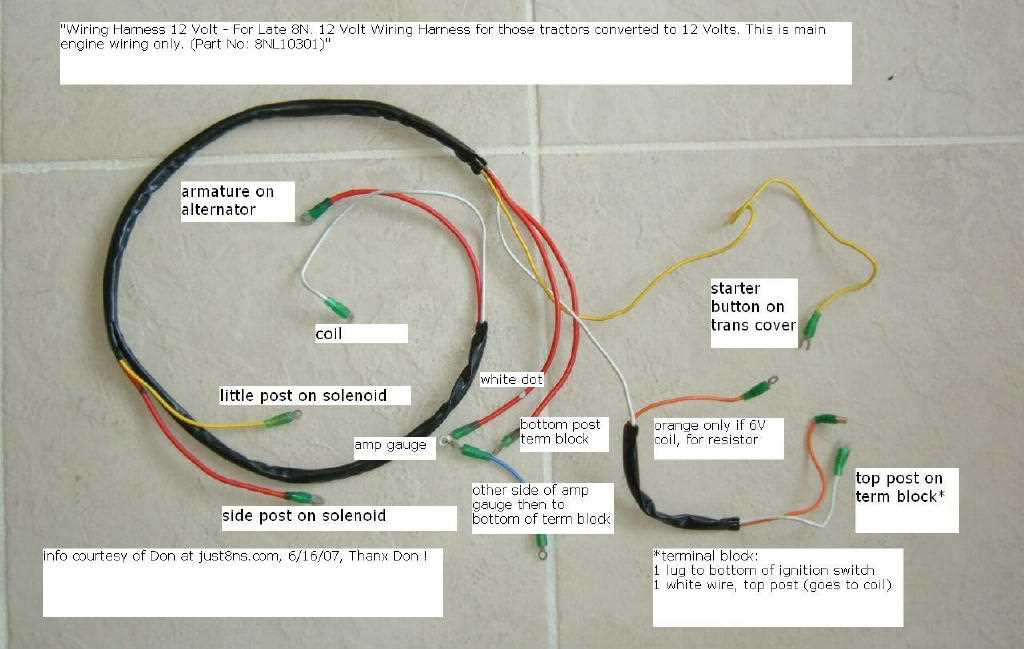 wiring diagram for ford 8n 12 volt