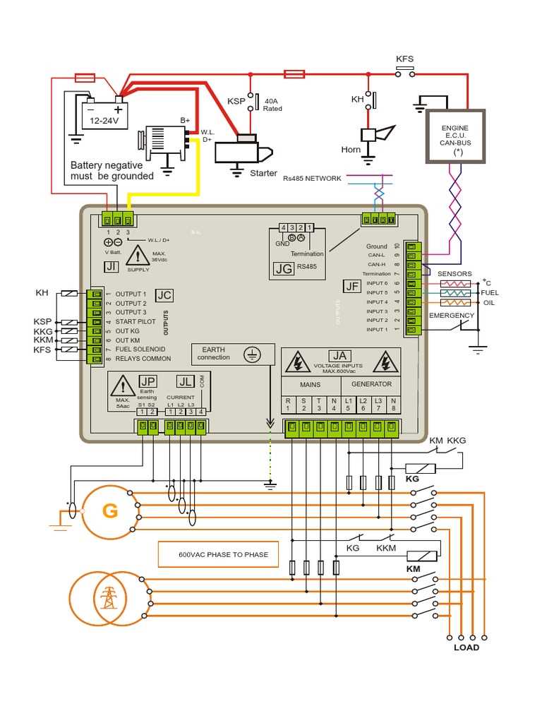 wiring diagram for generator