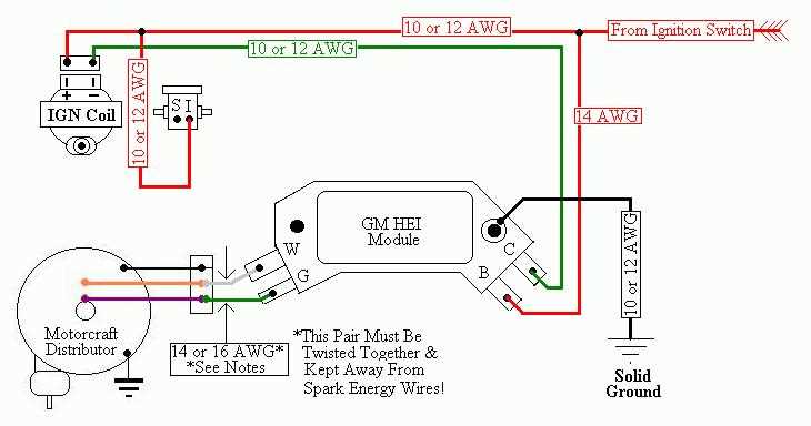 wiring diagram for gm hei distributor