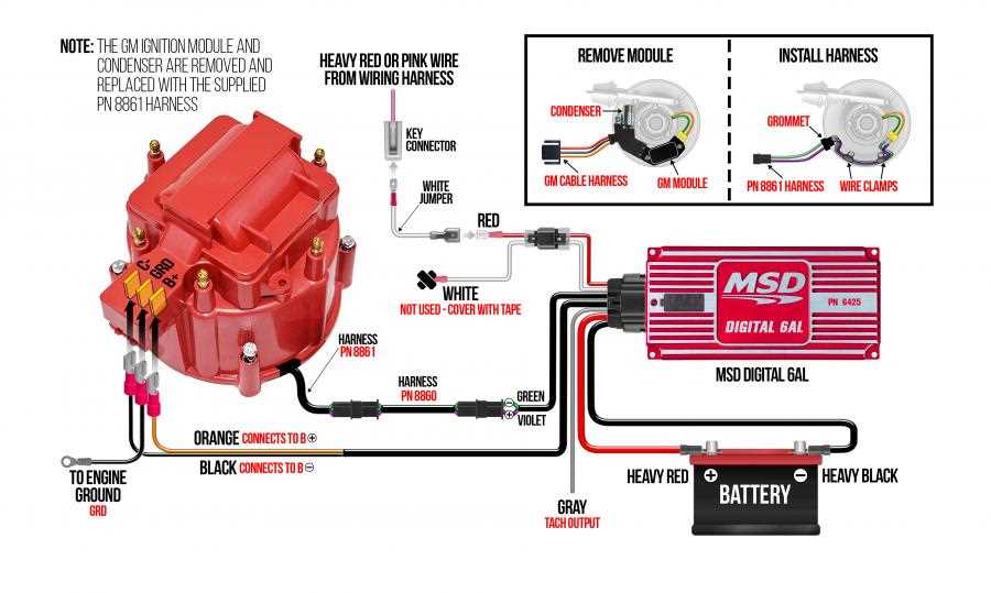 wiring diagram for msd 6al