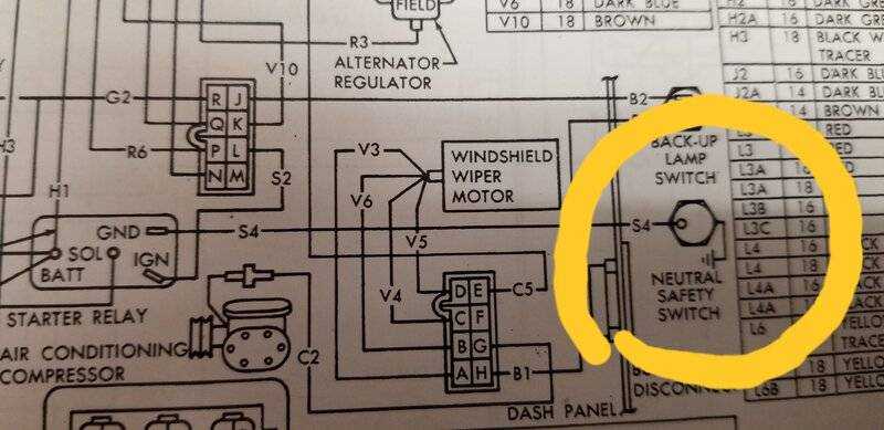 wiring diagram for neutral safety switch