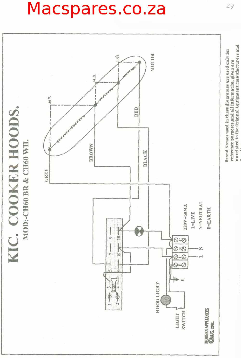 wiring diagram for oven