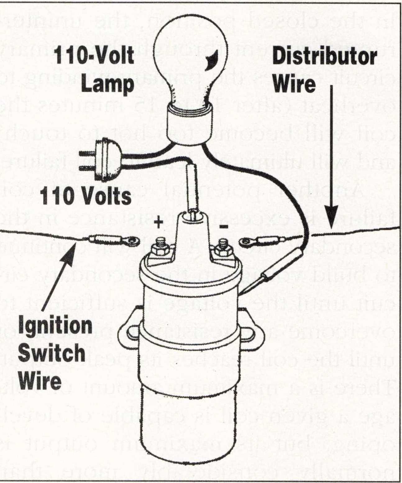 wiring diagram for points distributor