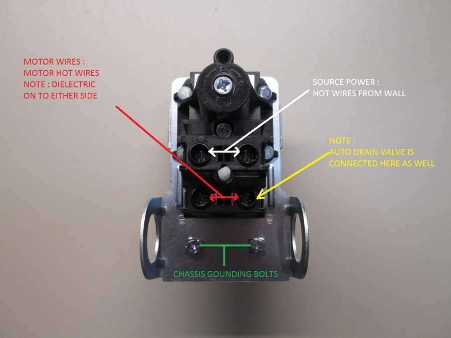 wiring diagram for pressure switch on air compressor