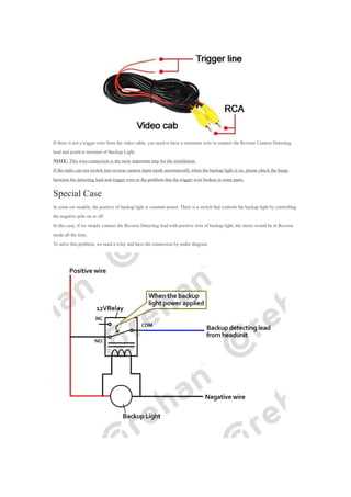 wiring diagram for rear view camera