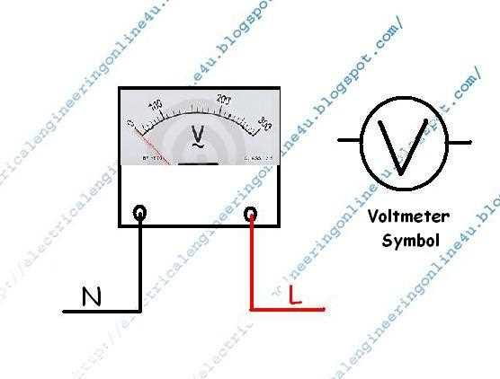 wiring diagram for voltmeter