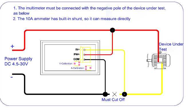 wiring diagram for voltmeter