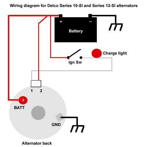 wiring diagram gm alternator