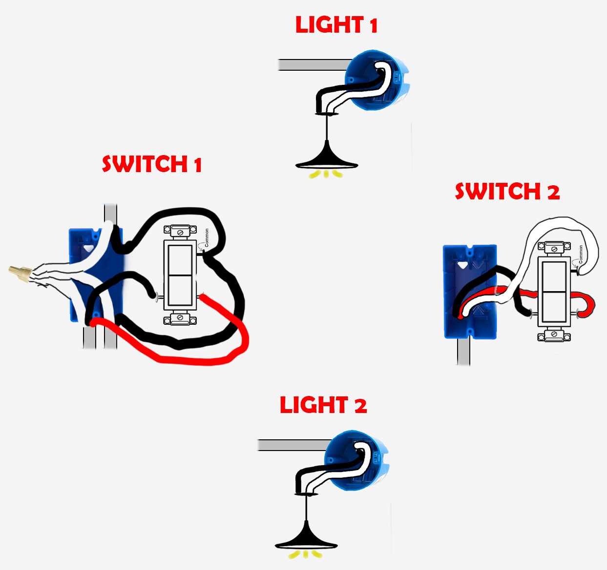 wiring diagram of a 3 way light switch