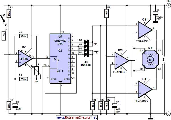 wiring diagram stepper motor