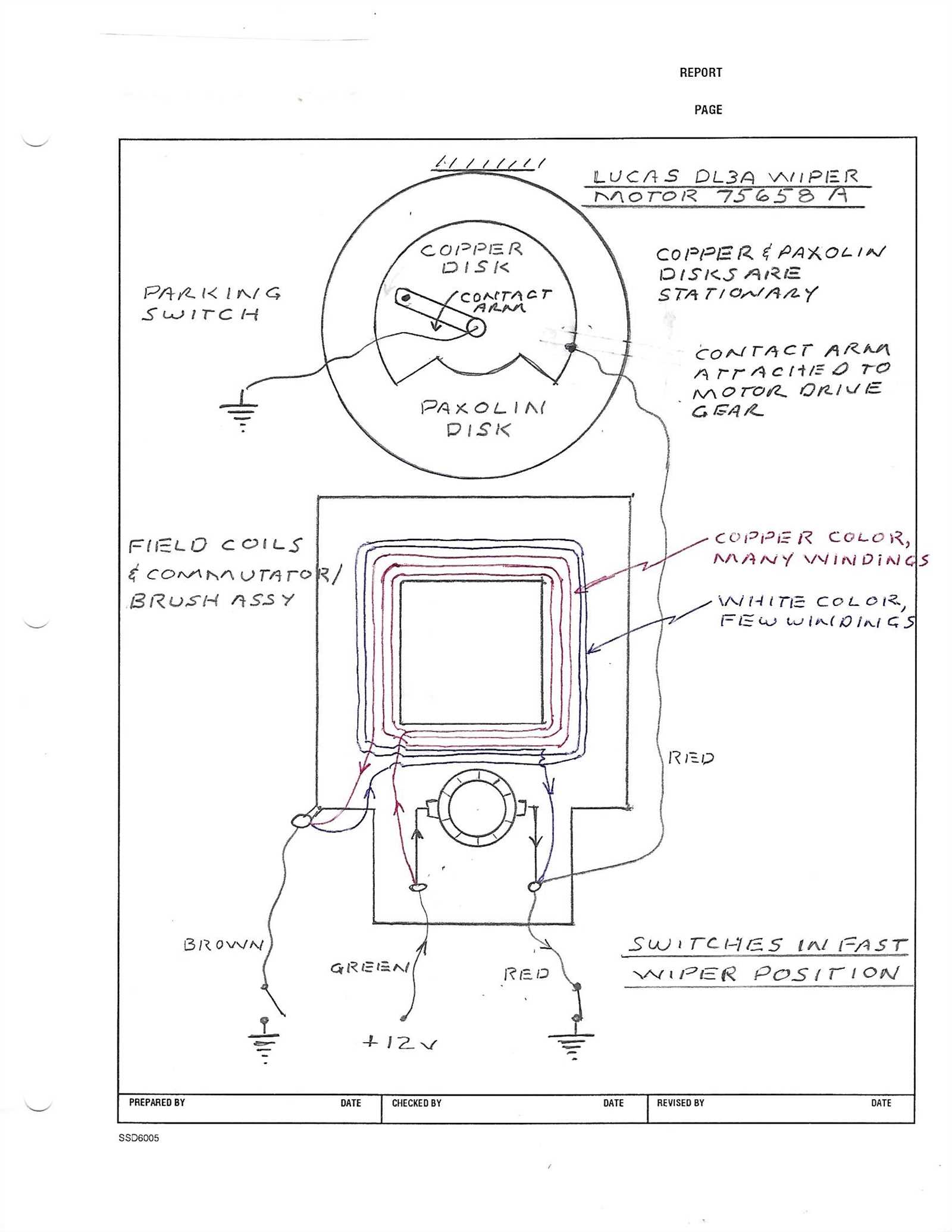 wiring diagram wiper motor