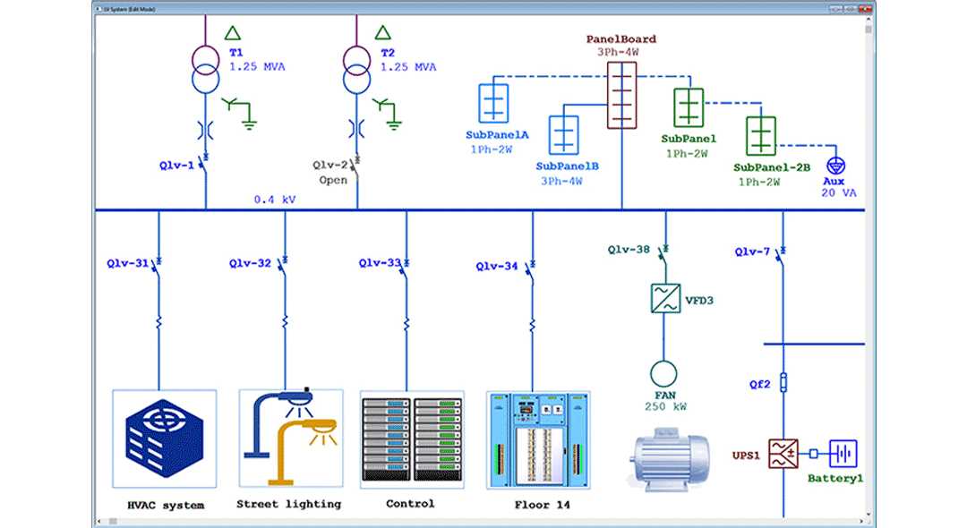 single line diagram for house wiring