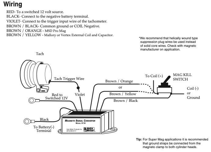 sunpro tachometer wiring diagram