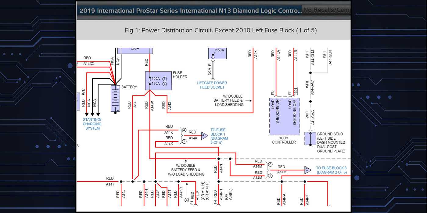 heavy duty truck wiring diagrams