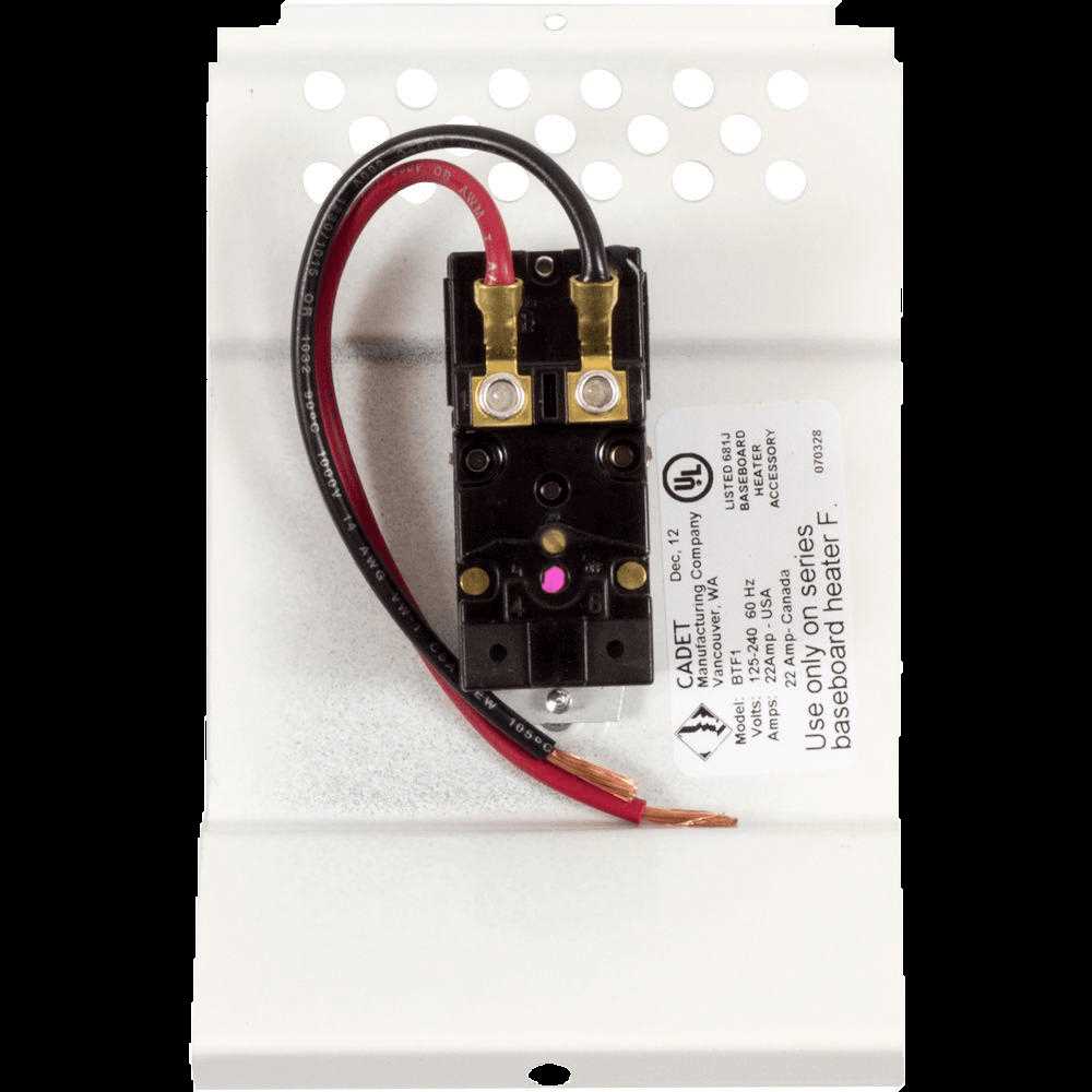 cadet baseboard heater wiring diagram