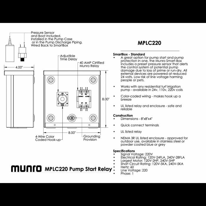 irrigation pump pump start relay wiring diagram