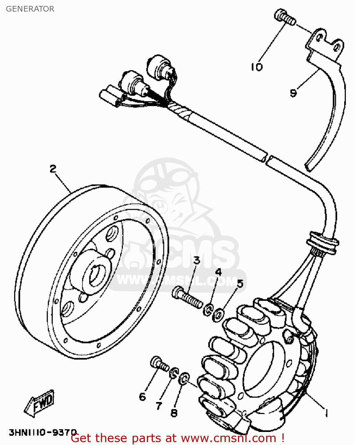 yamaha 350 big bear wiring diagram