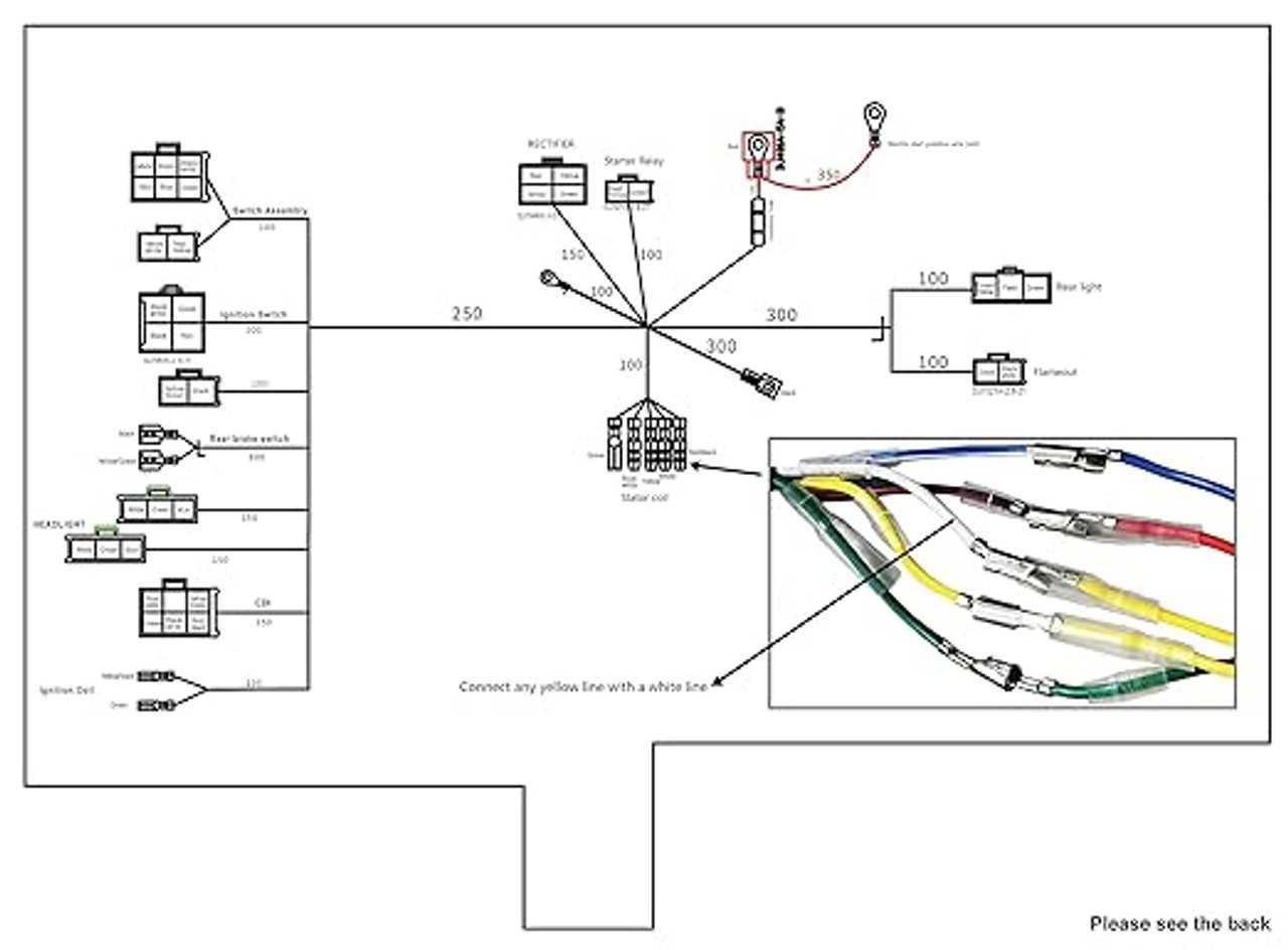 pit bike wiring harness diagram