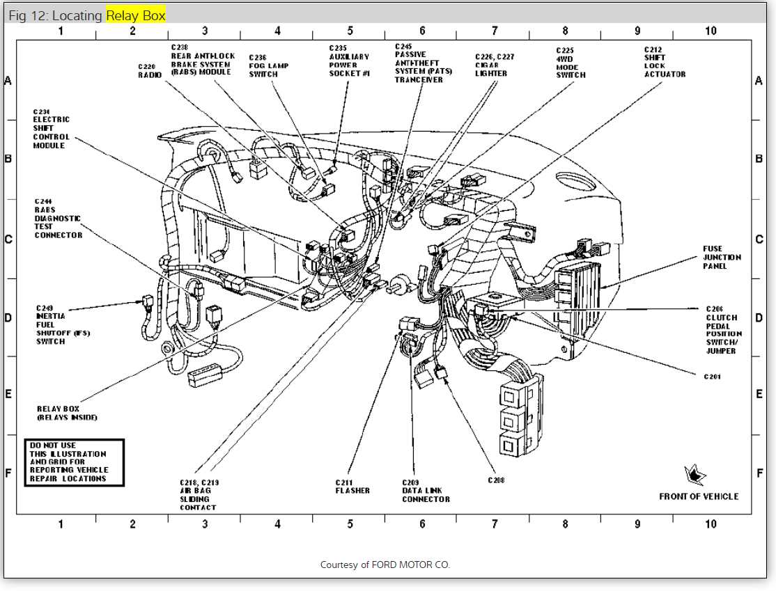 ford turn signal switch wiring diagram