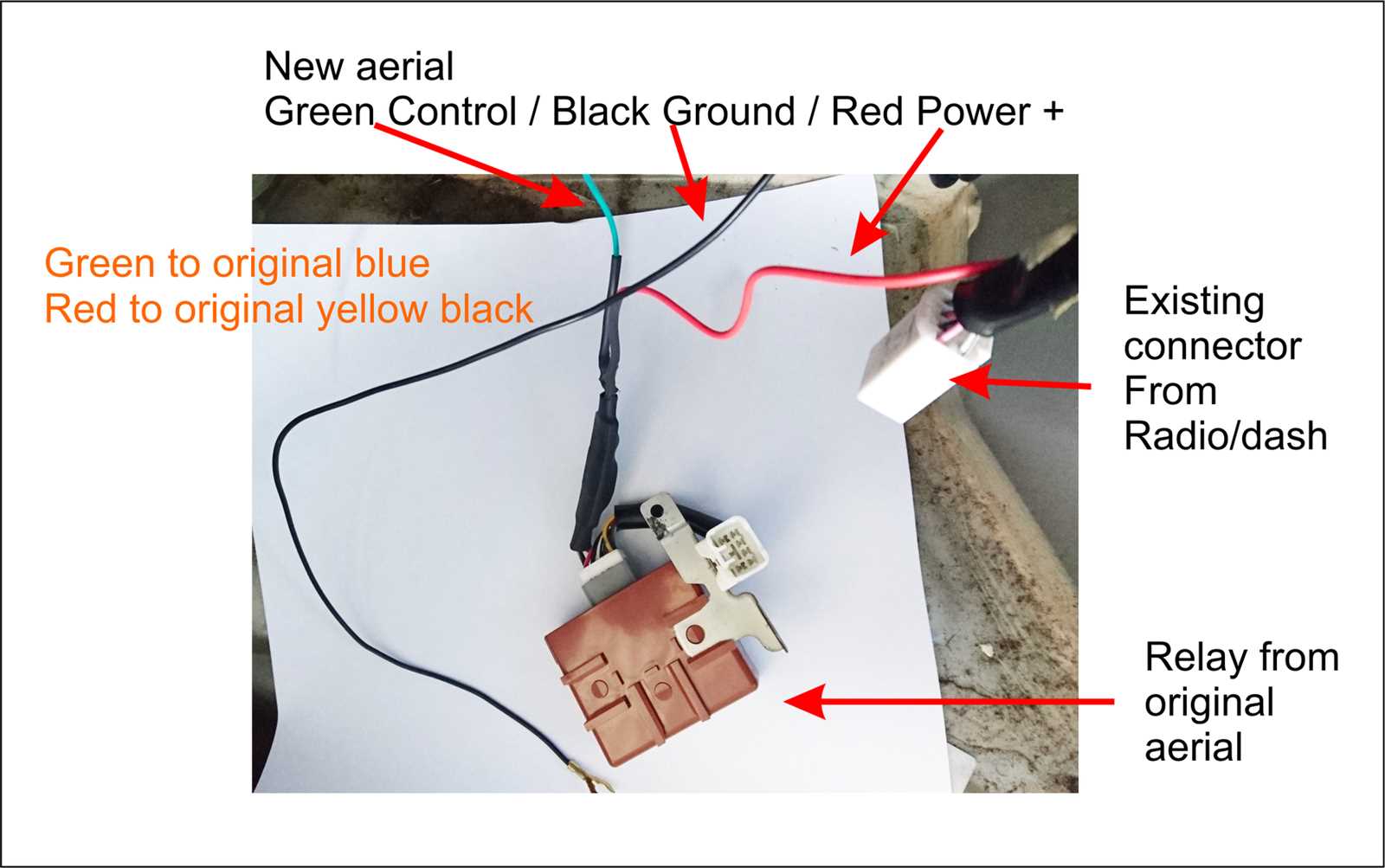 power antenna wiring diagram