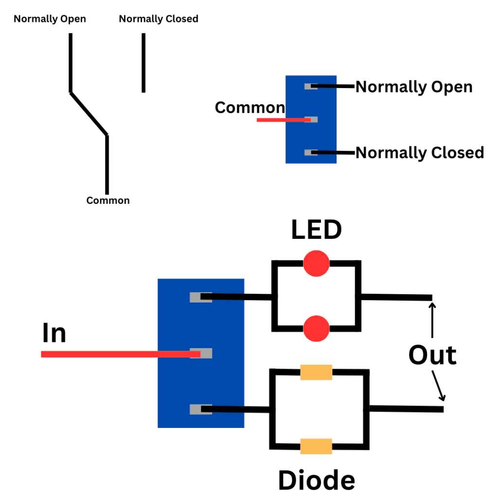 double pole double throw wiring diagram