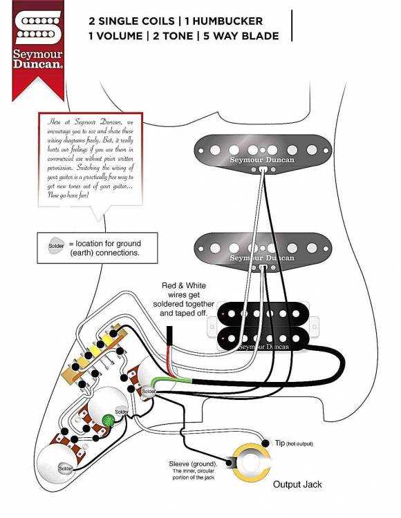 one pickup wiring diagram