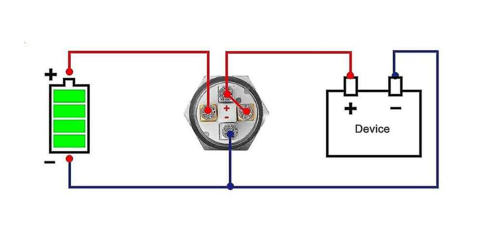 4 pin push button switch wiring diagram