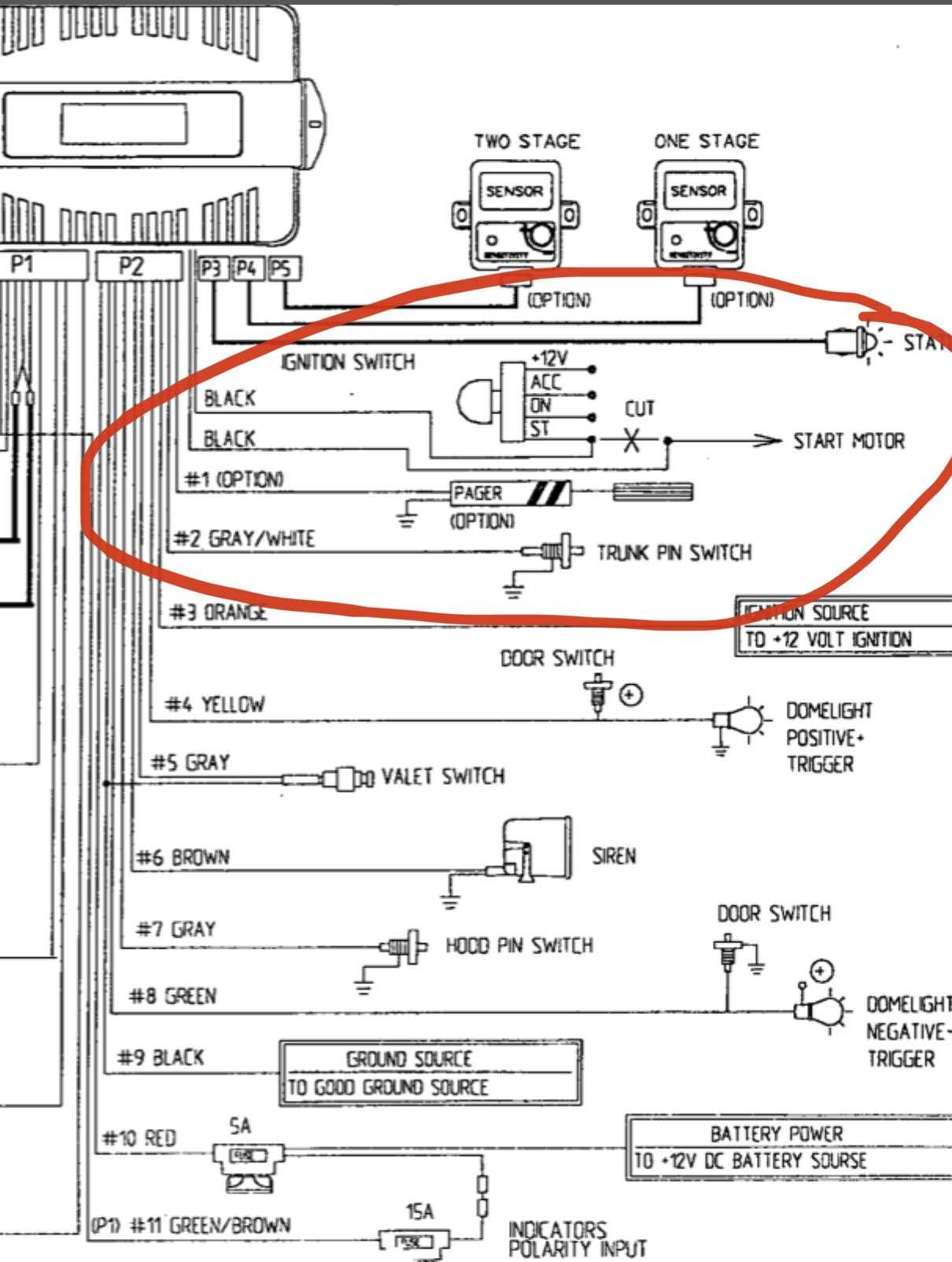 immobiliser wiring diagram