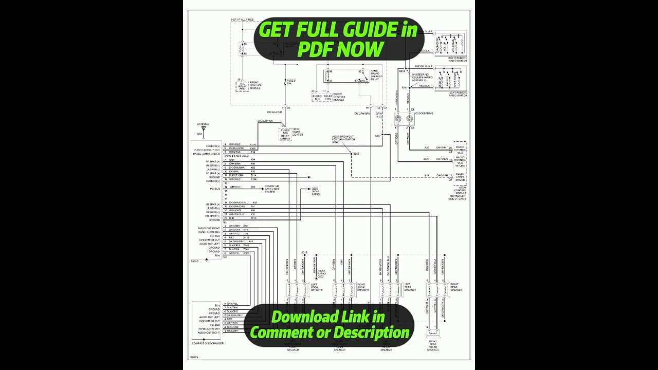 01 dodge ram radio wiring diagram