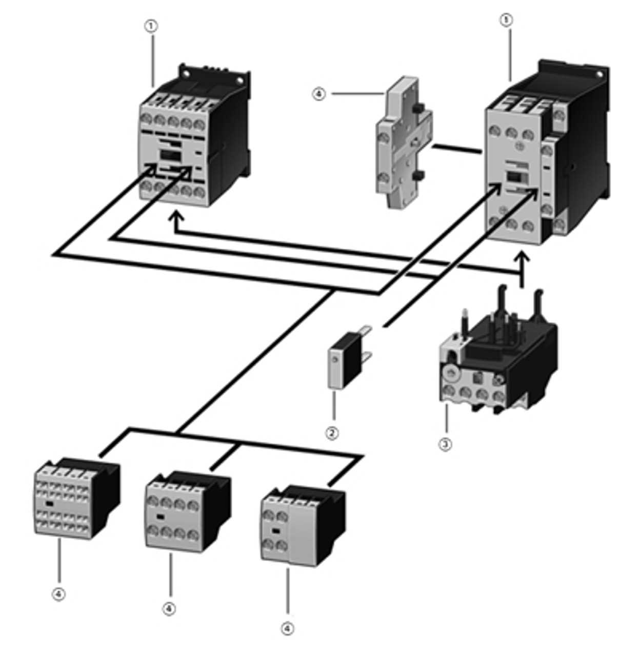 auxiliary contactor wiring diagram