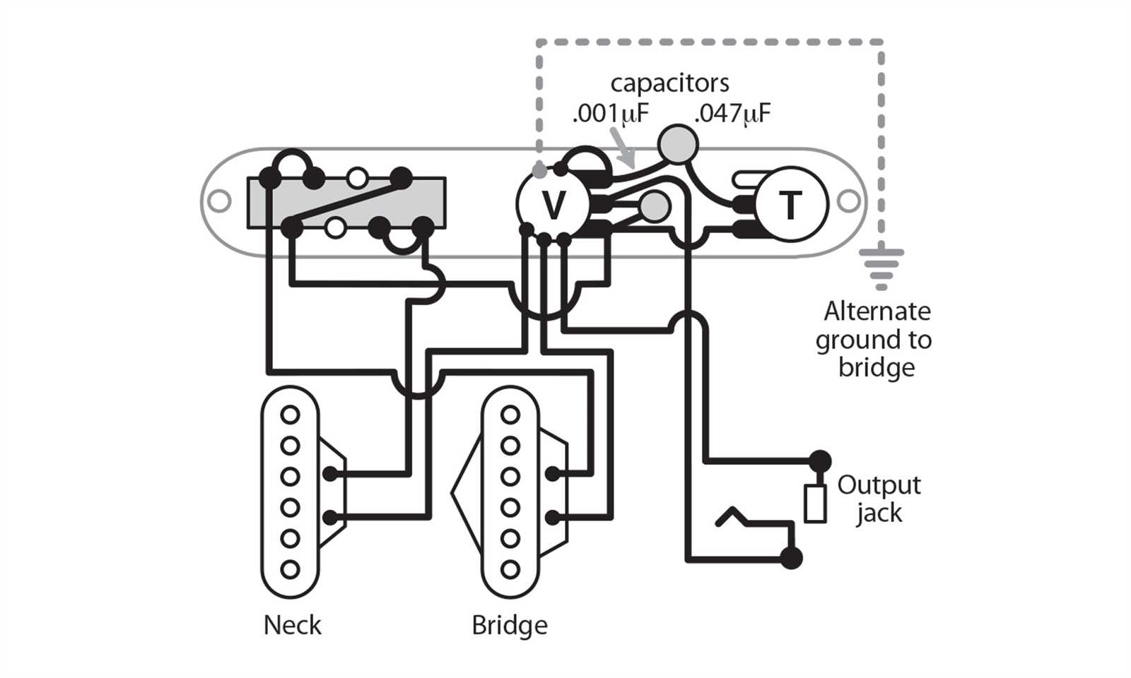 3 way guitar switch wiring diagram